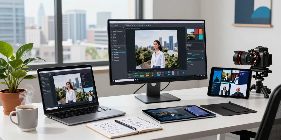 Data scientist using a free AI image detector showcasing analysis of various image formats.