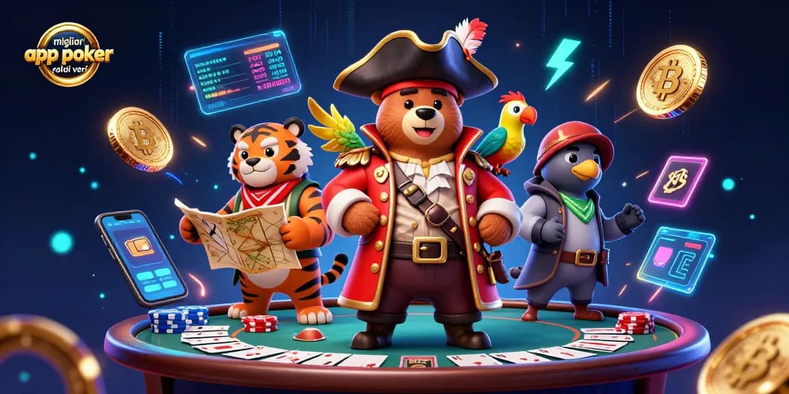 Giocare con le migliori app poker soldi veri, sulle tavole animate con chip e carte.