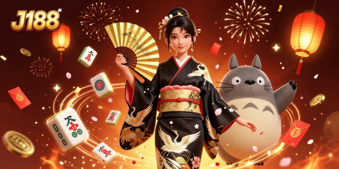 Engage in winning strategies at J188, where an elegant scene celebrates rich gaming traditions.