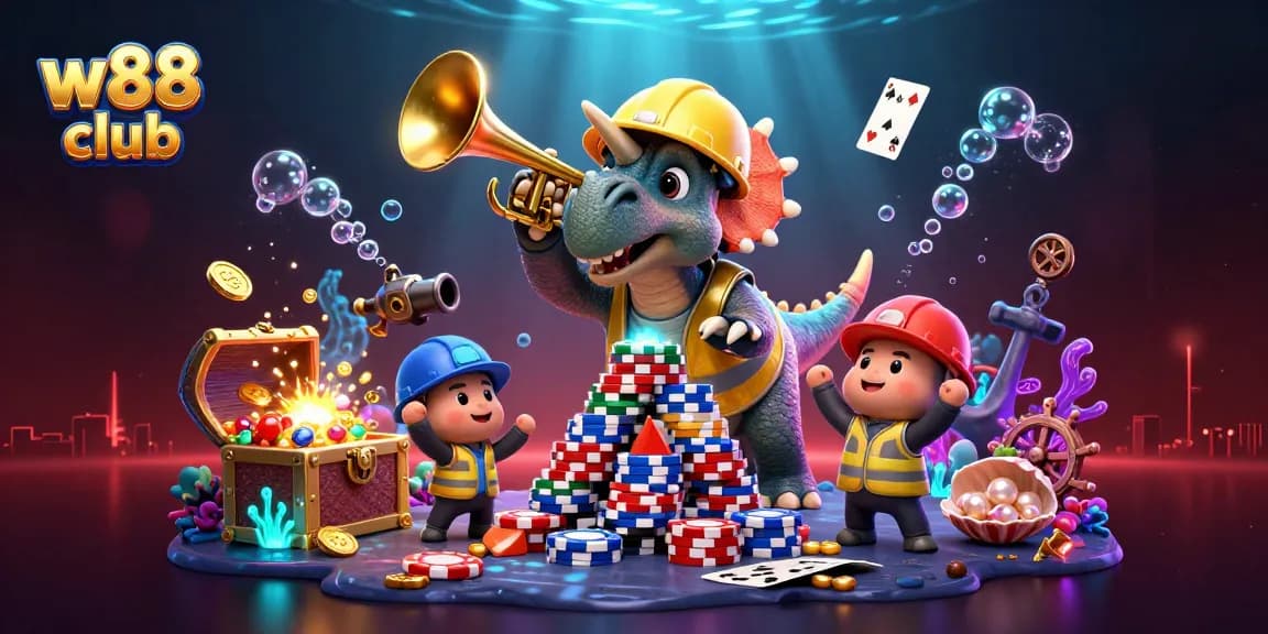 Cá cược tại w88 club với động vật 3D tạo hình và nhiều phần thưởng hấp dẫn