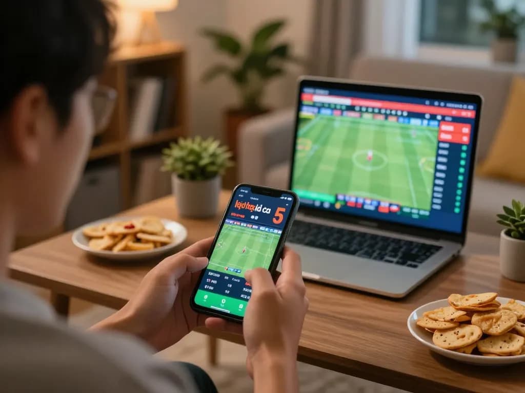 Betting on kèo nhà cái 5 during an exciting sports event, showcasing mobile wagering interface.
