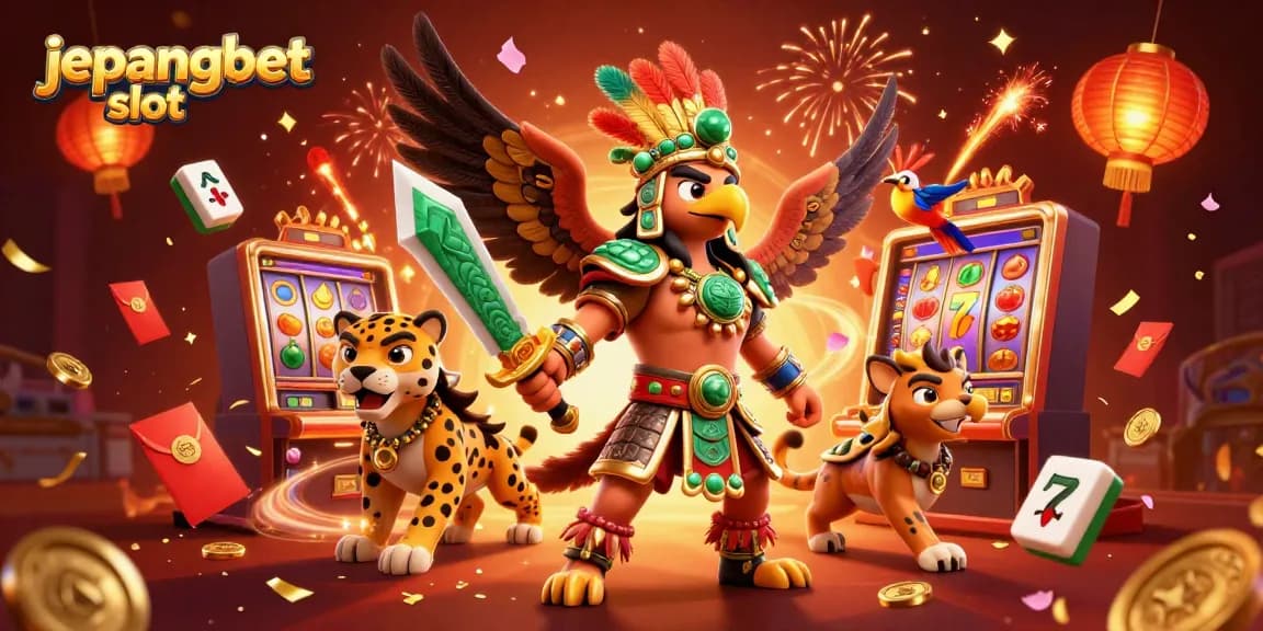 Play jepangbet slot with exciting jackpots and vibrant visuals in this dynamic gaming scene.