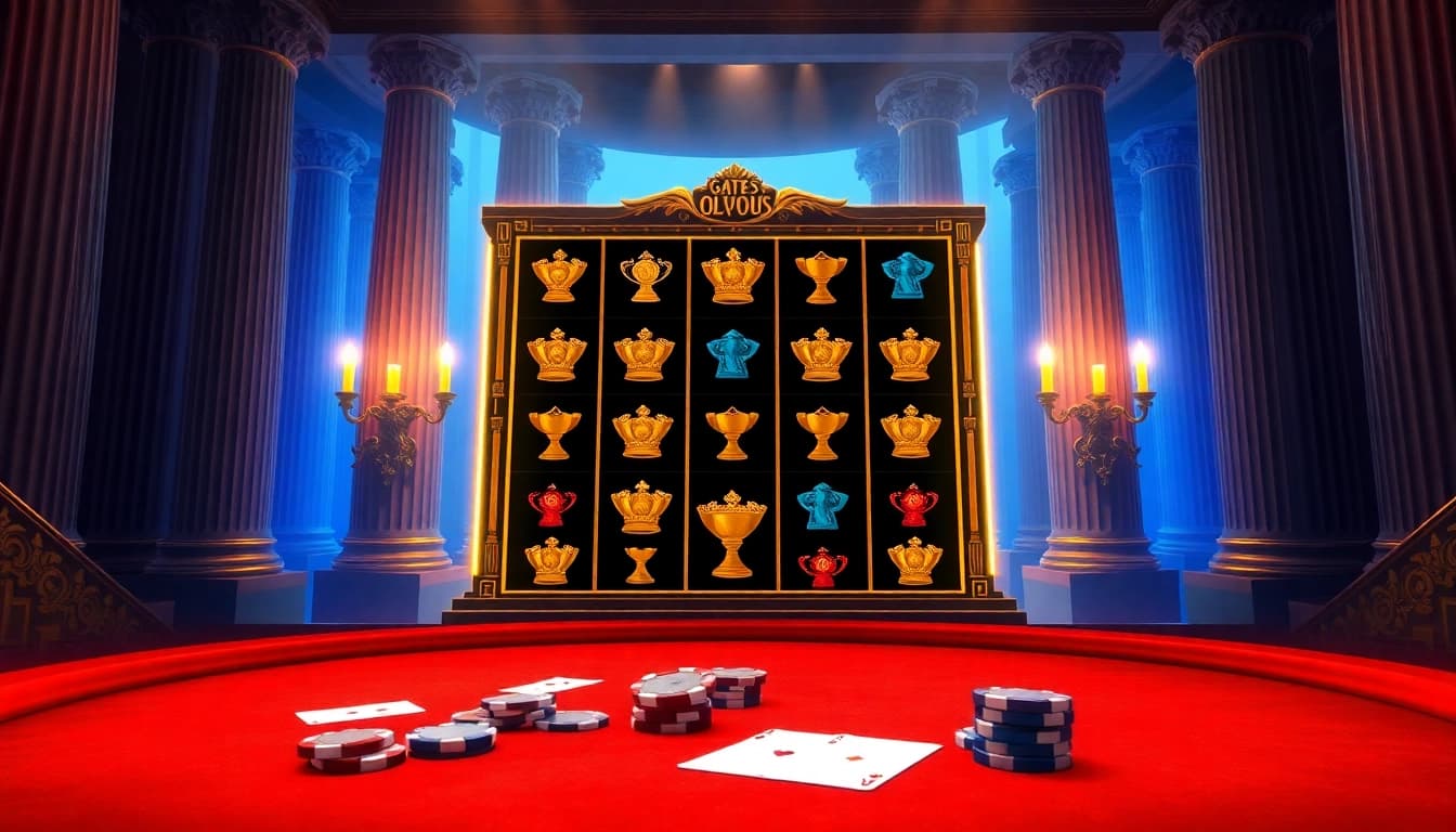 Spin the reels on the thrilling Olympus 1000 slot game featuring vibrant mythical symbols.