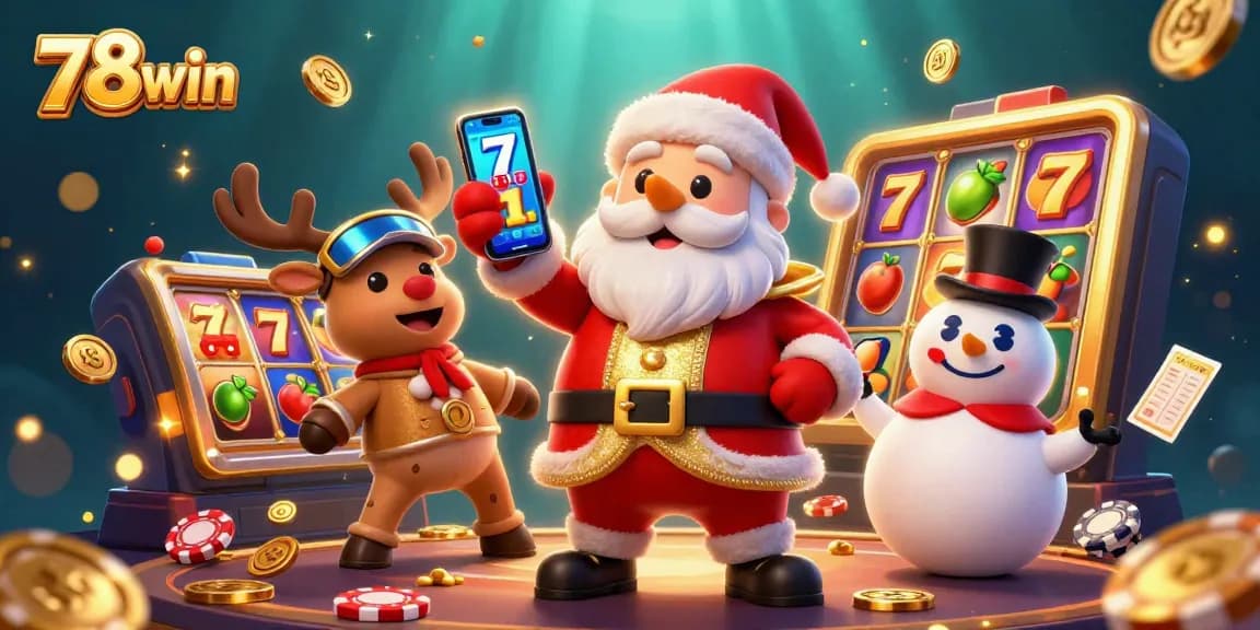 Engage with 78win's exciting jackpot slots through a unique casino illustration.