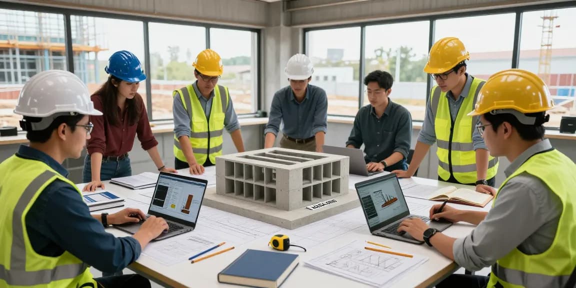 NAGA2000 engineering collaboration scene with civil engineers discussing project designs