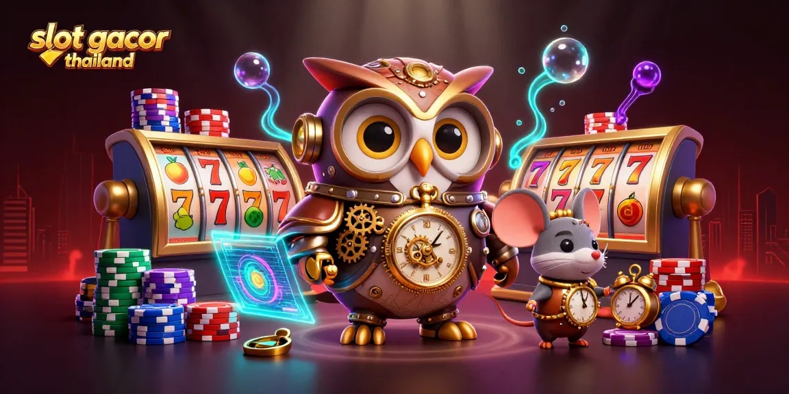Experience the excitement of slot gacor thailand with vibrant casino reels and adorable 3D characters.