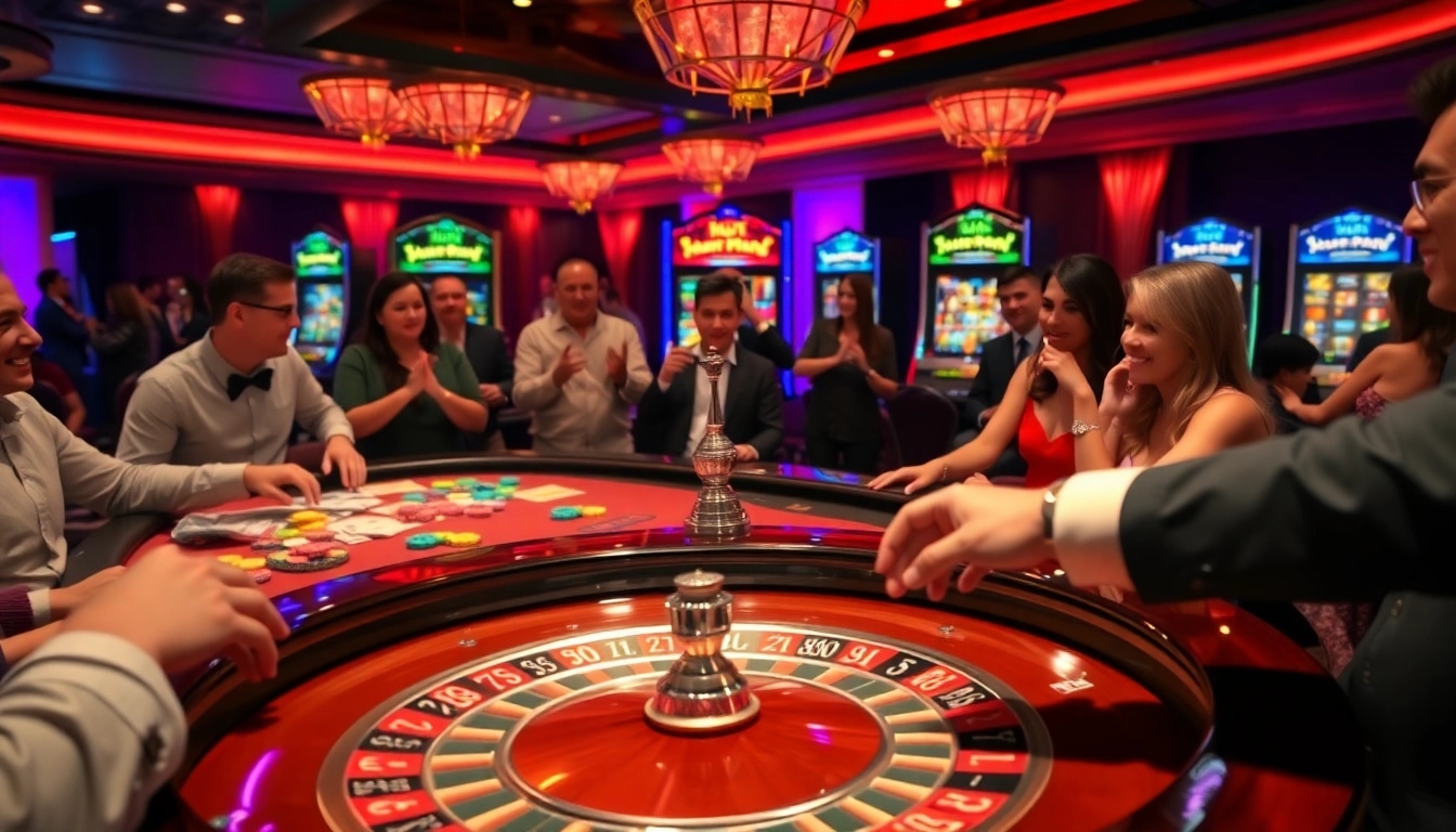Experience the excitement of rtp pragmatic play at a luxury casino table with vibrant colors.