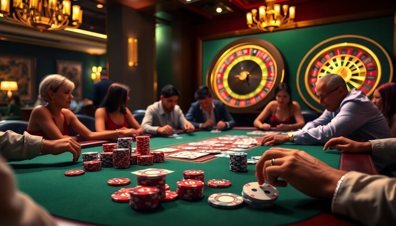 Rasakan sensasi sumotogel saat pemain bermain di meja poker mewah dalam kasino yang ramai.