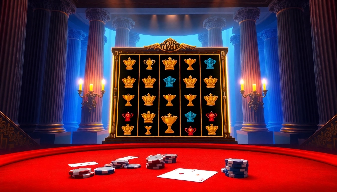 Spin the reels on the thrilling Olympus 1000 slot game featuring vibrant mythical symbols.