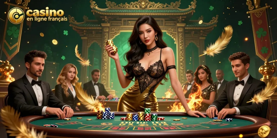Vivez l'excitation dans un casino en ligne français avec des joueurs glamour et une action à enjeux élevés.