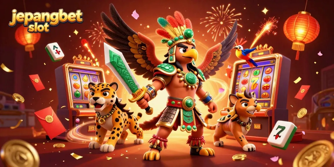 Play jepangbet slot with exciting jackpots and vibrant visuals in this dynamic gaming scene.
