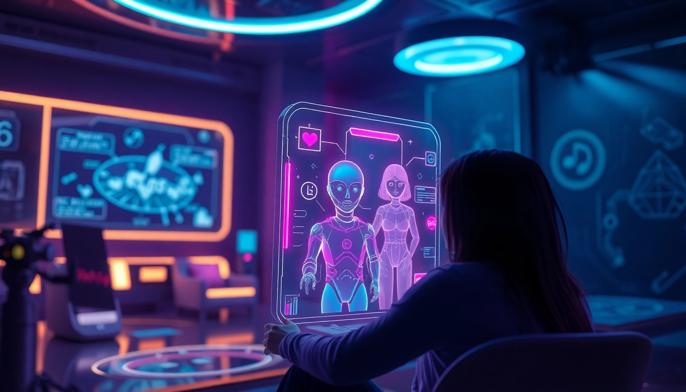 Engaging scene illustrating the best NSFW AI chatbots of 2026, showcasing interactive user experience.