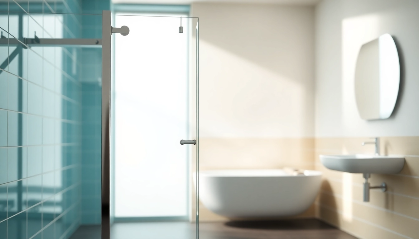 Admire a stunning semi-frameless shower screen showcasing modern design in a sleek bathroom.