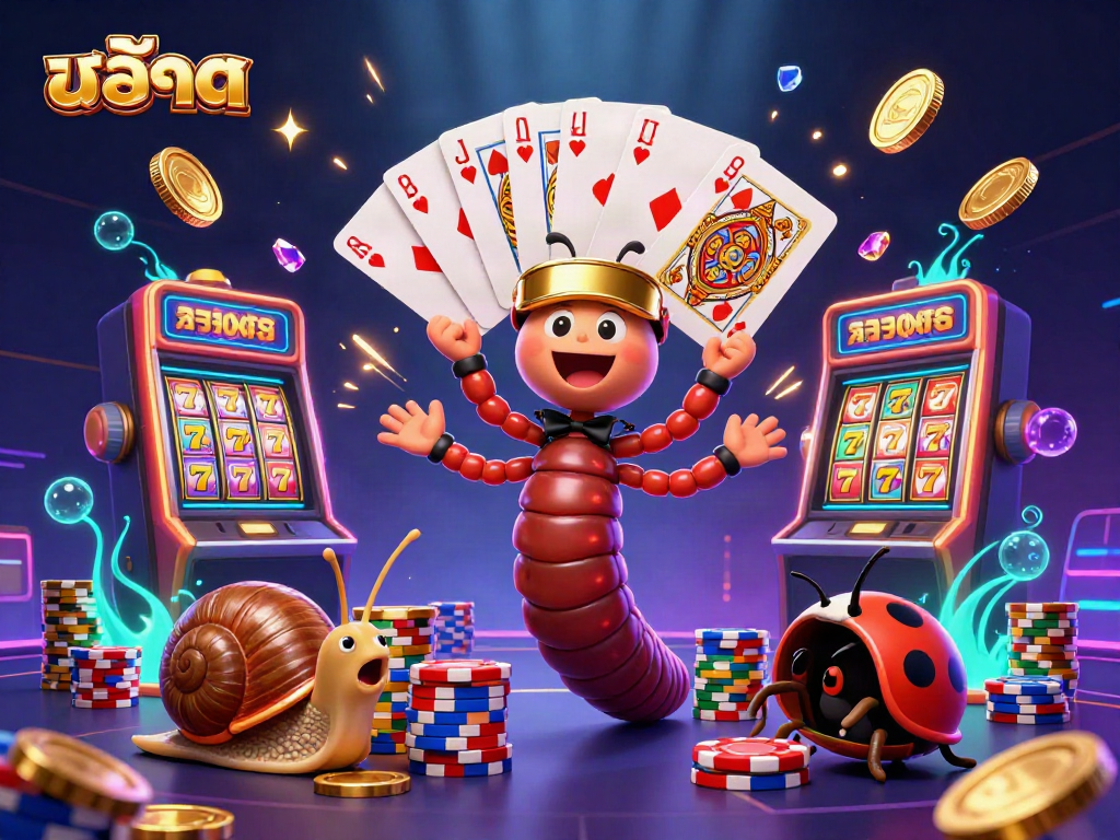 Experience excitement with สล็อต game reels featuring vibrant characters and dazzling casino elements.