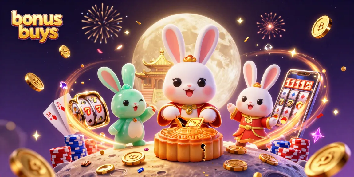 Experience the excitement of bonus buys in this vibrant 3D casino illustration featuring lucky symbols.