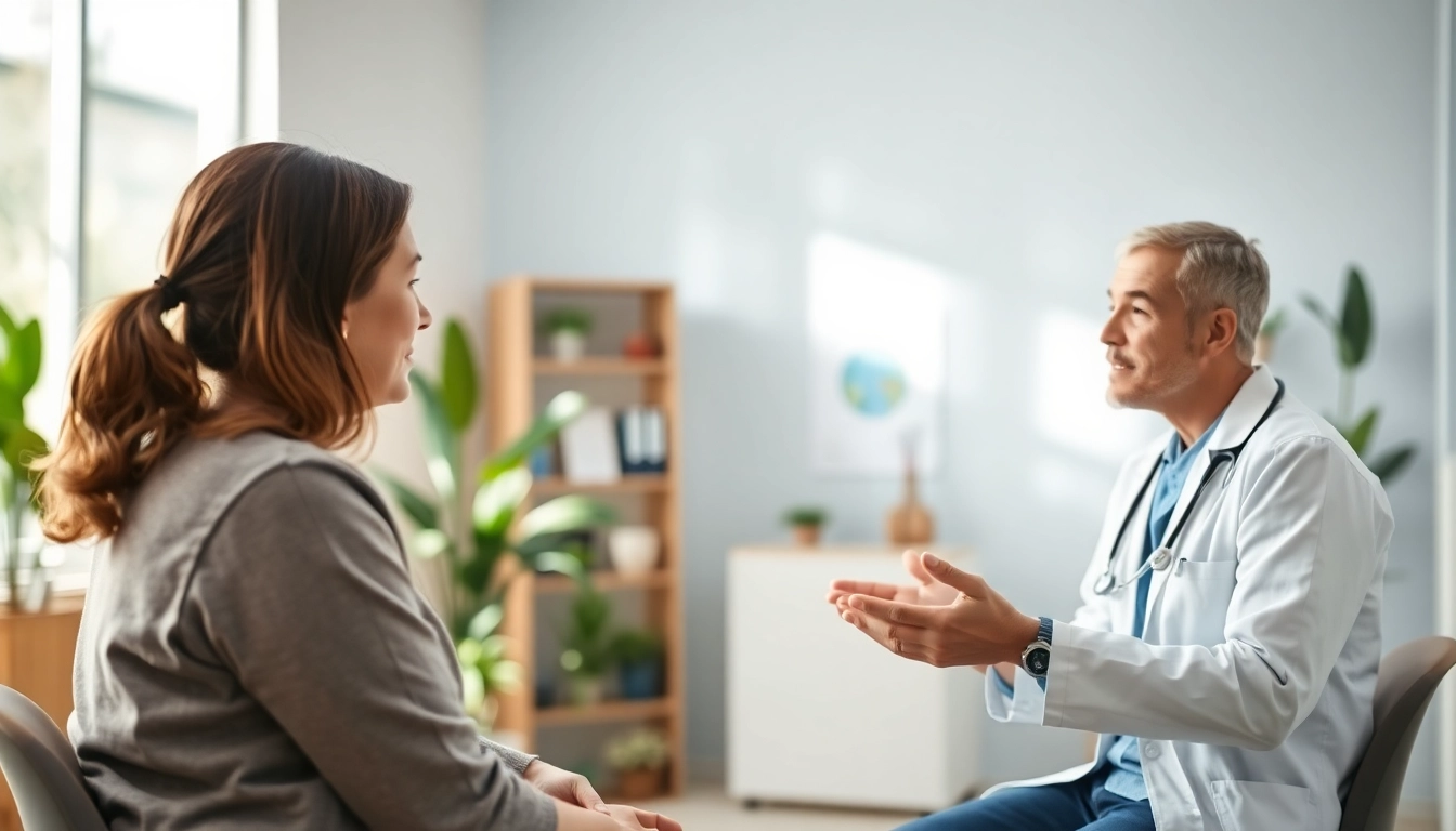 Enhancing health strategies in a patient consultation at a modern clinic.