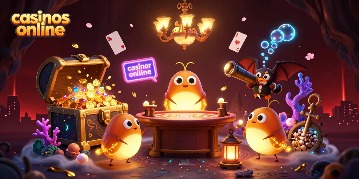 Accede a los juegos en casinos online con esta emocionante escena de luces y acción.