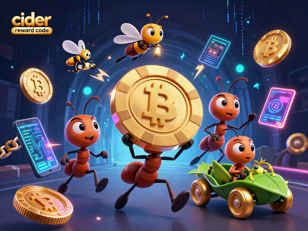 Engage with the cider casino reward code as ants carry a giant poker chip in a vibrant casino heist scene.