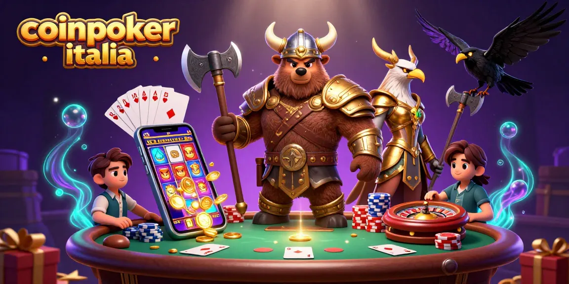 Gioca poker online su coinpoker italia con scene ricche di divertimento e azione ai tavoli.
