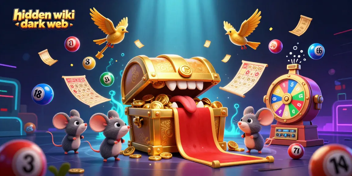 Engage with the hidden wiki dark web through thrilling lottery activities in a vibrant 3D casino scene.