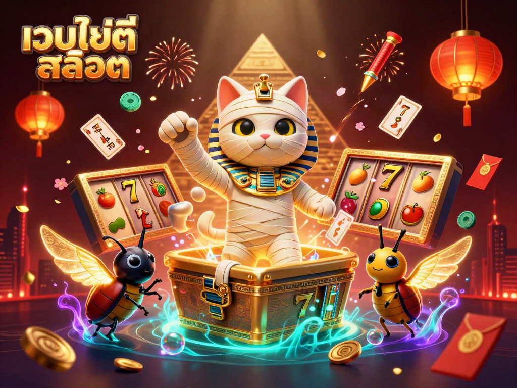เนรมิตเว็บไซต์สล็อต ด้วยเสือมูมิยีในคาสิโนพีระมิดและสัญลักษณ์สล็อตสีสันสดใส