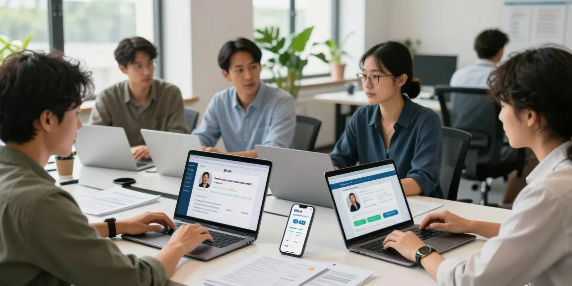 Clients and professionals engaging in discussions about Sifu24 services in a modern office workspace.