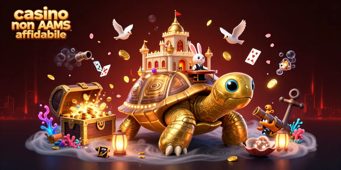 Interagisci con il casino non AAMS affidabile attraverso questa dinamica illustrazione di un casino in 3D.