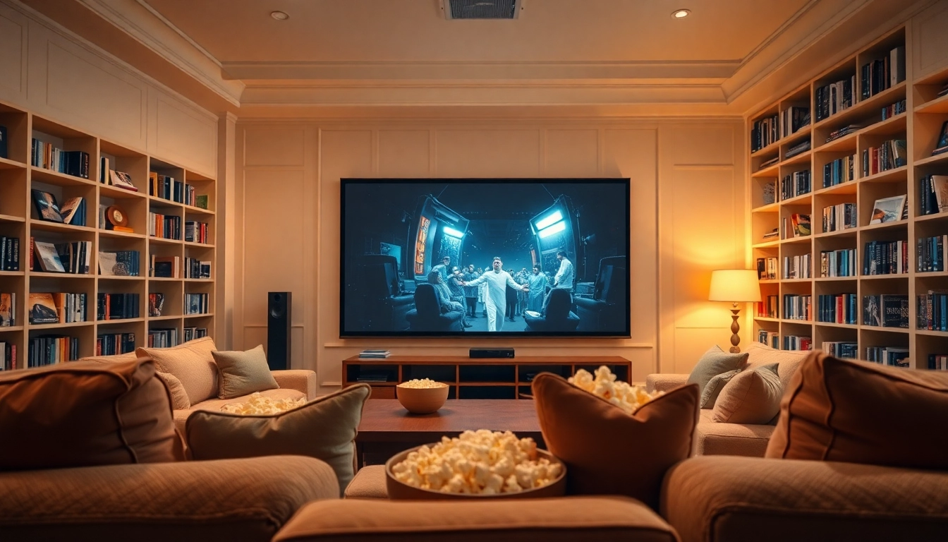 ดูหนังออนไลน์ฟรี ในห้องนั่งเล่นที่อบอุ่น พร้อมจอโปรเจ็กเตอร์ขนาดใหญ่