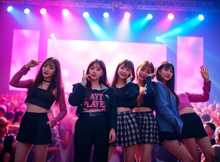 blackpink members performing energetically on stage, showcasing unique styles and captivating the audience.