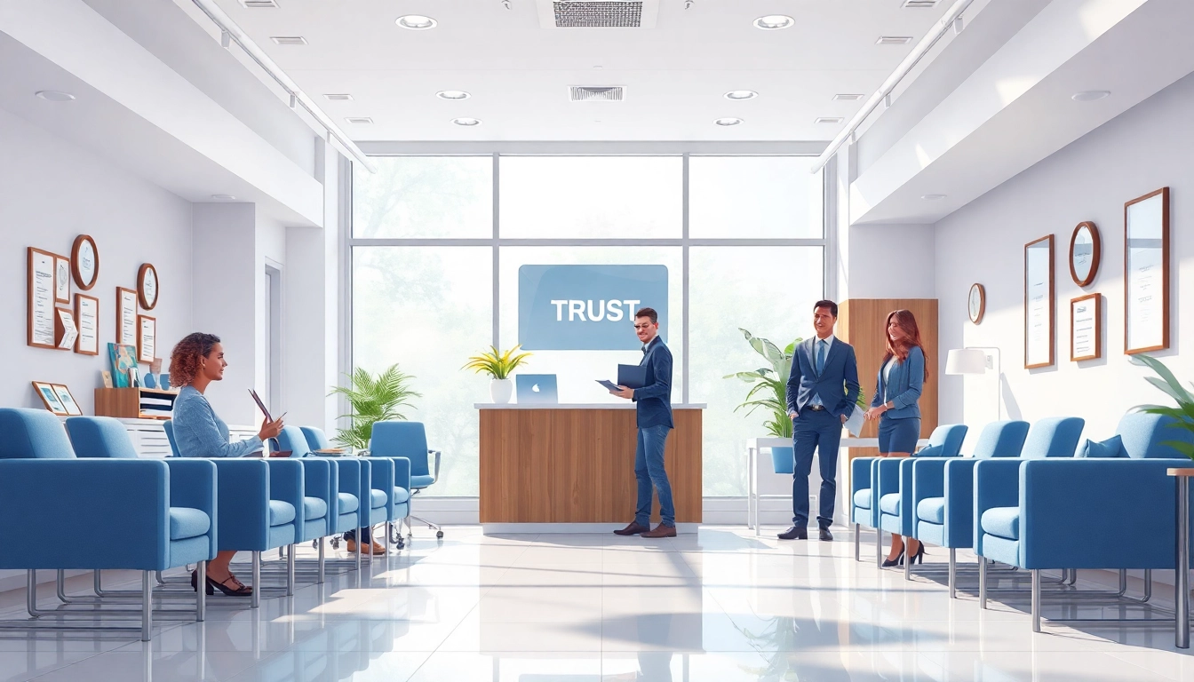 Expert led warranty company office showcasing professionalism and reliability in a welcoming environment.