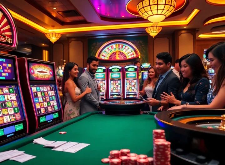 Pemain merasakan kegembiraan di Slot Depo 5rb dalam suasana kasino mewah