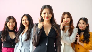 Blackpink members posing uniquely, highlighting their personalities and styles.