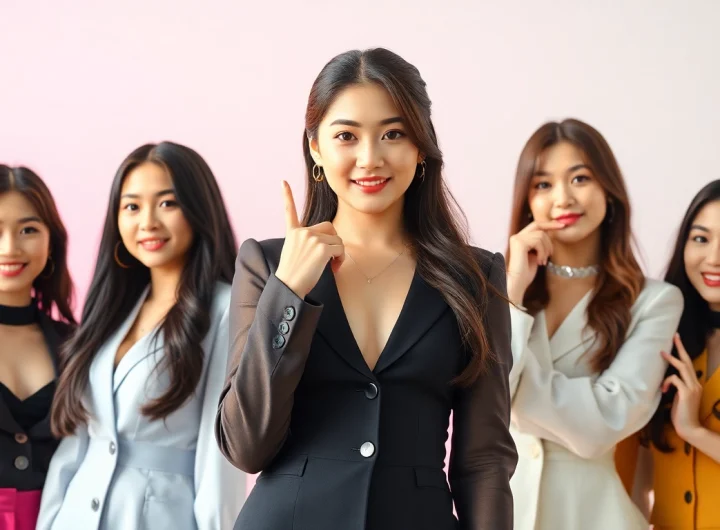 Blackpink members posing uniquely, highlighting their personalities and styles.