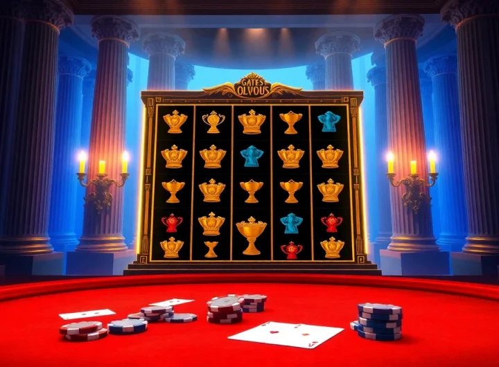 Spin the reels on the thrilling Olympus 1000 slot game featuring vibrant mythical symbols.