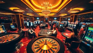 Experience thrilling gaming action at https://gg88.gold/ with players enjoying roulette and poker tables.