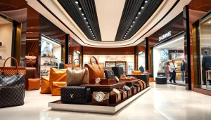 레플리카쇼핑몰에서 다양한 고품질 복제품을 선보이는 현대적인 쇼핑몰 풍경.