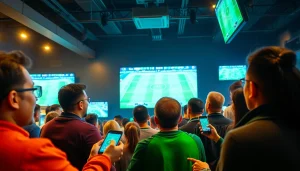 Fans engaged in kèo nhà cái discussions while enjoying live football matches.