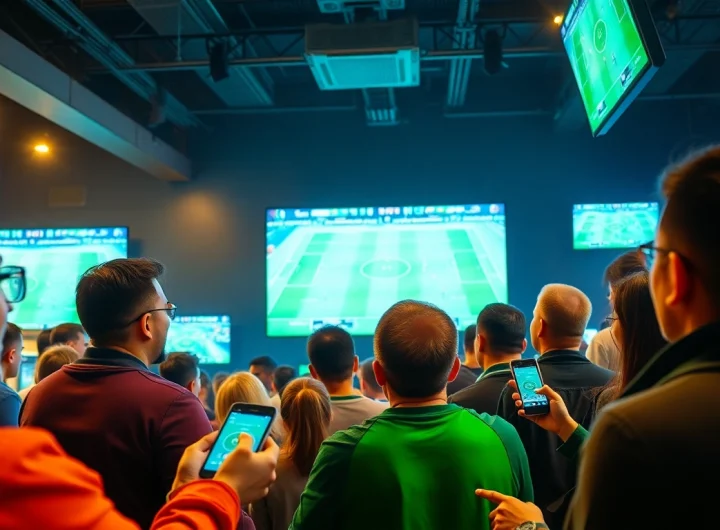 Fans engaged in kèo nhà cái discussions while enjoying live football matches.